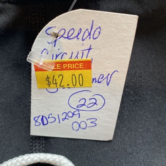 4/$20 Speedo- swim trunks boys size 22, black green - Picture 3 of 4